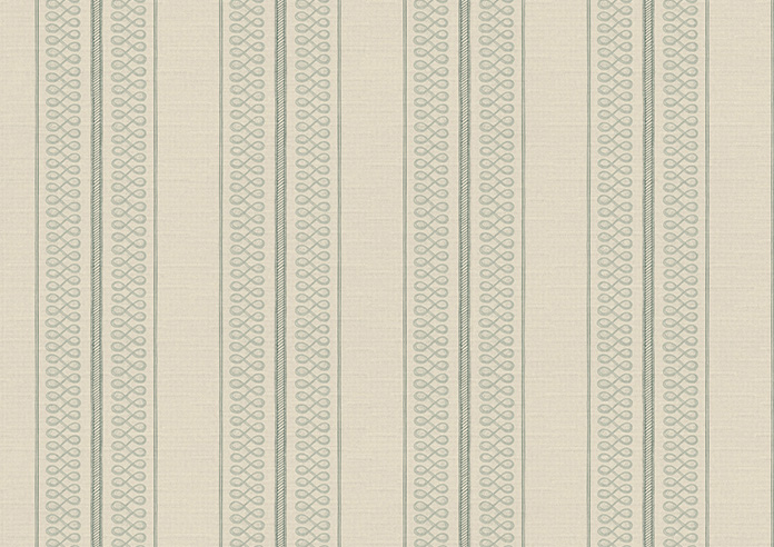 Trellis Prints, Noble Stripe Bud Green - Roman Blind - Image 7